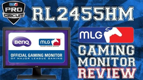 Benq Rl2455hm Mlg Gaming Monitor Review Youtube