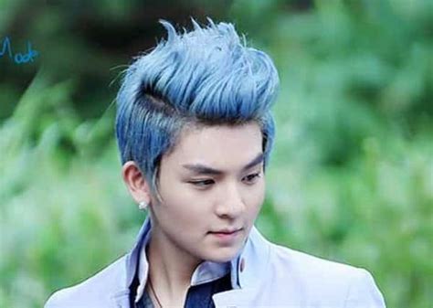 Guys are following the trend of trying out unusual hair color like purple. Blue Hair for Guys - 17 Funky Examples | Design Press