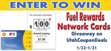 Shell offers a shell fuel rewards card, a credit card that can be used at participating shell locations and can lower your fuel price at participating shell locations. GIVEAWAY! 5 Readers each win a Fuel Rewards Network Card (each worth $20 off gas!) - Utah Coupon ...