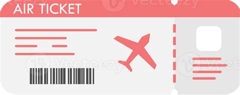 Boarding Pass Air Ticket Cartoon Element 24584506 Png