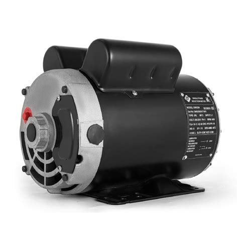 Vevor 5 Hp Electric Motor 31 Kw Rated Speed 3450 Rpm Single Phase