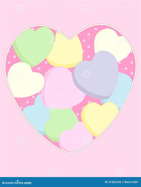 Love Heart Sweets Stock Vector Illustration Of Abstract 37362335