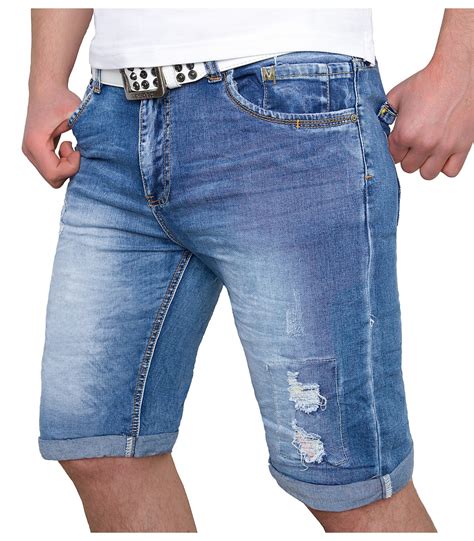 Herren Shorts Jeans Hose Kurze Hose Bermuda Short Sommer Destroyed Kaufen