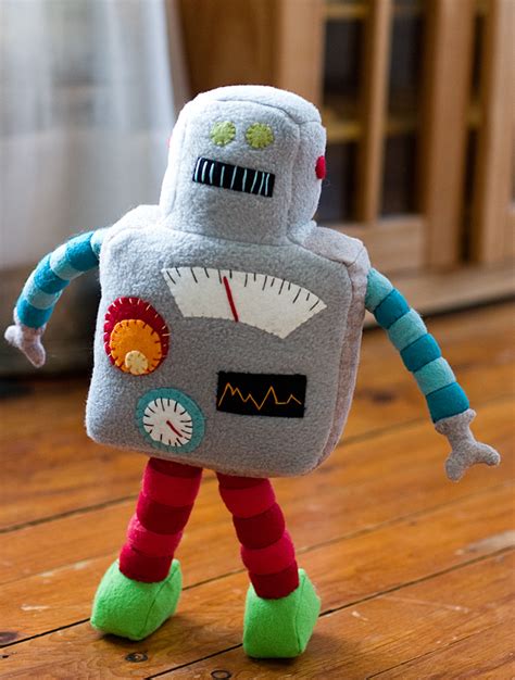 Stuffed Robot Stitch Craft