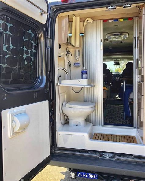Dodge Sprinter With A Built In Shower And Toilet 👌 Would You Sacrifice