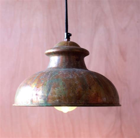 Old Age Rustic Barn Lighting Pendants With Weathered Metal Shade