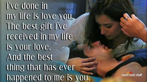 True love is also shown through generosity. The best thing I've done in my life love shayari with photo | LoveSove.com