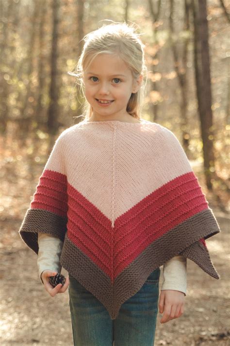 There are multiple ways to achieve this look as well. PDF KNITTING PATTERN for girls worsted weight poncho ...