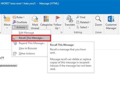 How To Recall A Sent Email Message In Outlook Windows Central