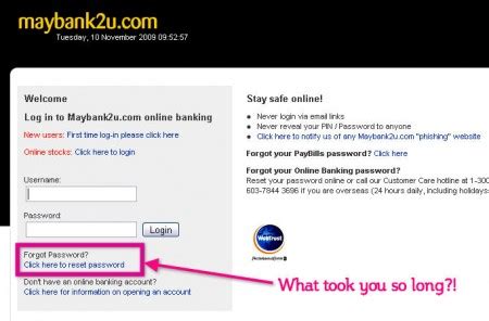 As such, secure2u is a safer authentication method compared to sms tac. Maybank2u Allows You to Reset Your Password Online ...
