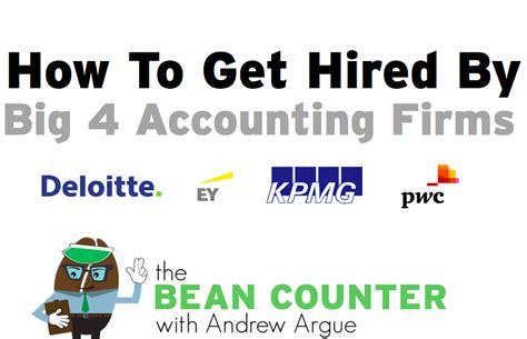 Failure of big 4 firm: "How To Get Hired by Big 4 Accounting Firms" (WEBINAR ...