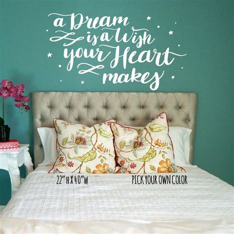Cinderella Wall Decal A Dream Is A Wish Your Heart Makes Etsy
