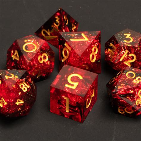 Resin Dnd Dice Set Dungeons And Dragons Dandd Dice Etsy