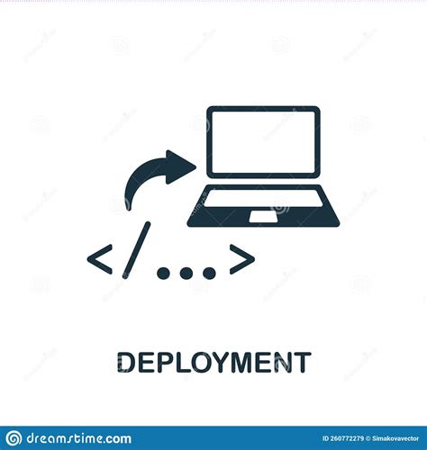 Deployment Icon Monochrome Simple Business Intelligence Icon For