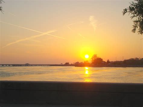 Sunset Over Lake Pontchartrain Mandeville Louisiana Lake
