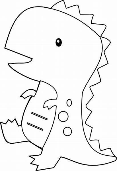 Dinosaur Outline Clipart Template Clip Clipground