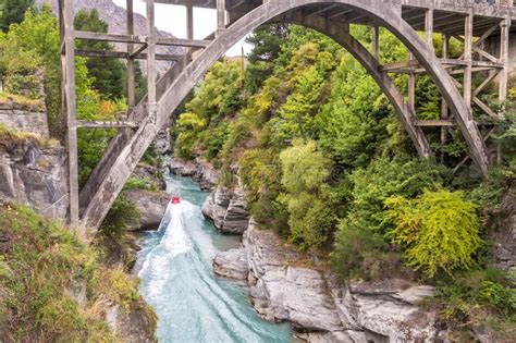 Queenstown In New Zealand The City Of Adventure And Nature Stock Photo