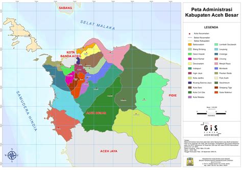 Peta Kota Peta Kabupaten Aceh Besar