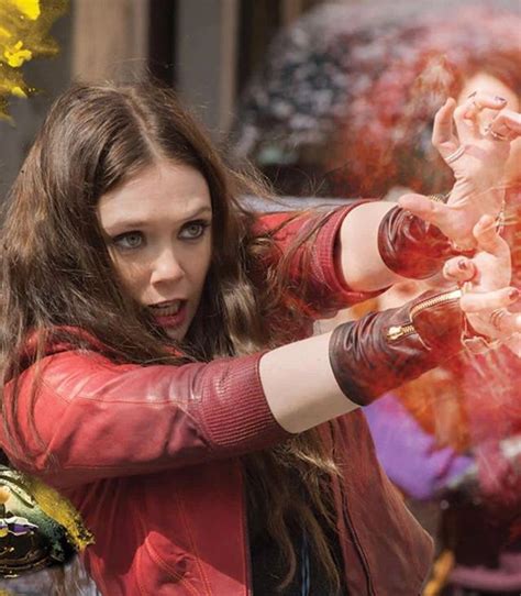 new old pic of elizabeth olsen as wanda maximoff in age of ultron scarlet witch marvel