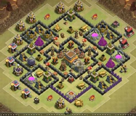 Even a new th10 without infernos. Top 12+ Best COC TH8 War Base : Anti Hogs/Gowipe/Dragon ...