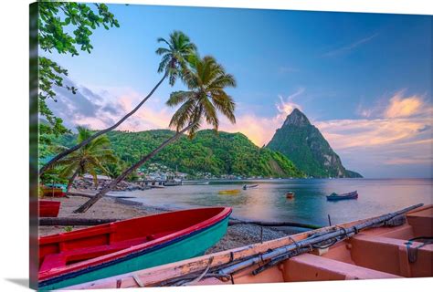 Caribbean St Lucia Soufriere Soufriere Bay Soufriere Beach And