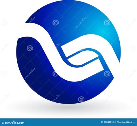 Blue Logo Stock Vector Illustration Of Design Mark 20882291