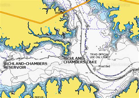 Richland Chambers Lake Map