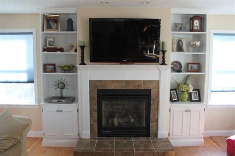 This 1970's kitchen remodel is one you truly have to see to believe! I built the side cabinets and bookshelves. | Fireplace built ins, Living room built ins, Living ...