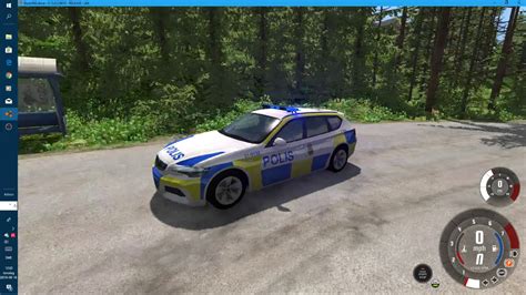 Beamngdrive Swedish Police Car Showcase Youtube