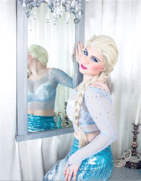 Boudoir Elsa Sexy Cosplay Photo Print Princess Nightmare