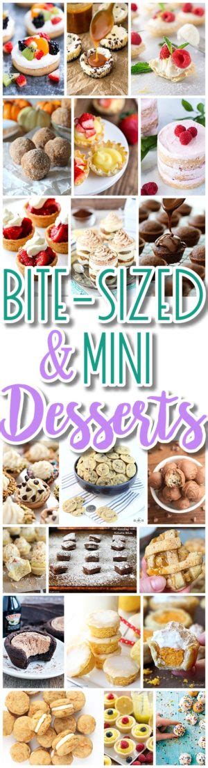 The Best Bite Size Desserts Recipes And Mini Individual Yummy Treats