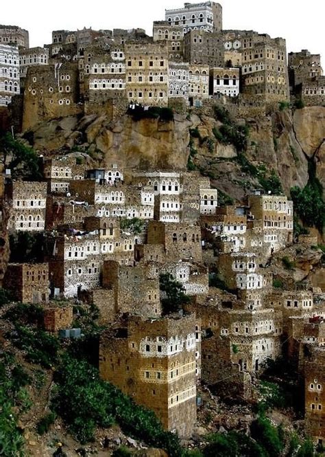 Al Hajarah Yemen 33 Cliffside Towns Clinging On To Life