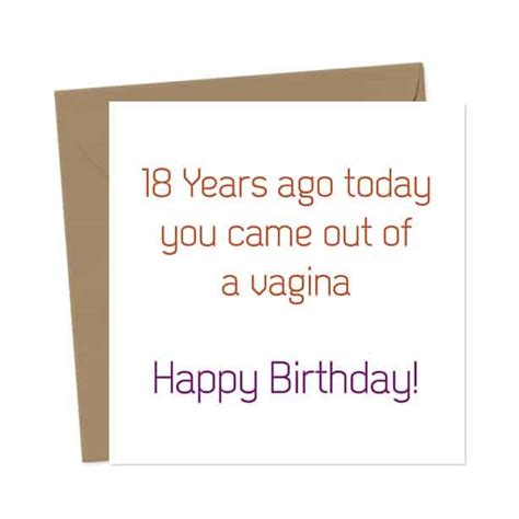 Choose Age Years Ago Today You Came Out Of A Vagina Happy Birthday