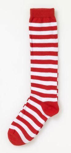 Red And White Striped Socks Ebay