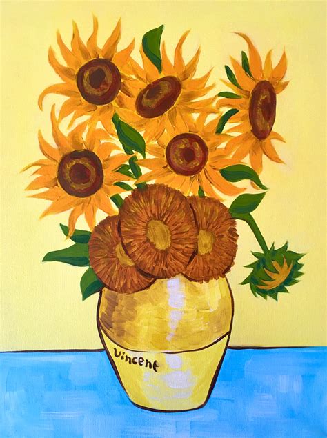 Learn To Paint Van Gogh Sunflowers Paintvine