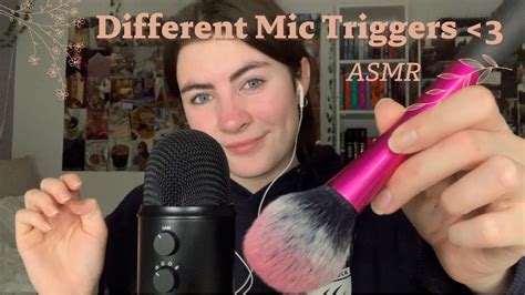 Asmr Mic Triggers Scratching Brushing Mic Cover And More Youtube