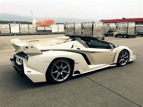 White Lamborghini Veneno Roadster A Boyfriends Lavish T Gtspirit