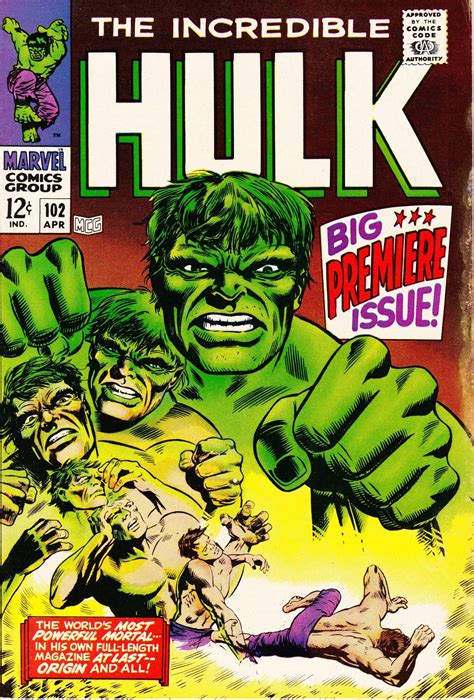 The Incredible Hulk 102 1st Series 1962 1999 April 1968 Etsy Hulk