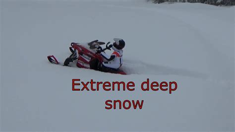 Long Track Rc Snowmobile Yamaha Sr Viper On Extreme Deep Snowjumping