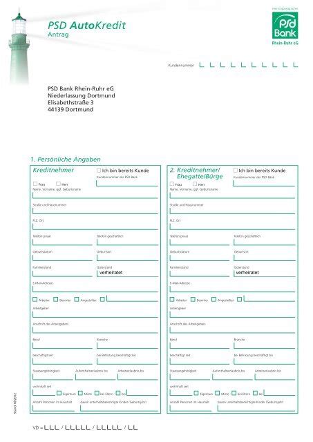 Ihre meinung ist uns wichtig sie finden, wir könnten noch etwas. Antrag AutoKredit - PSD Bank Rhein-Ruhr eG
