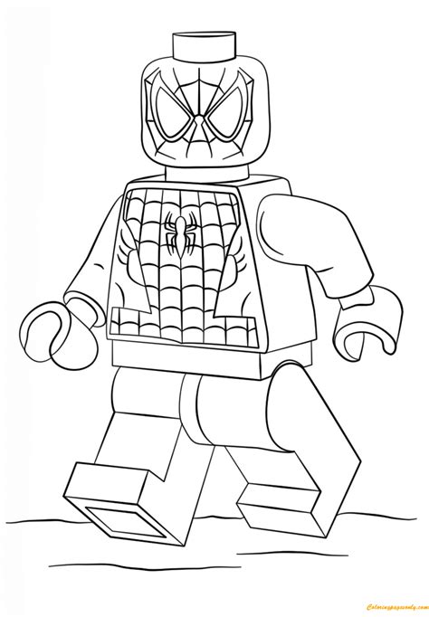 26 lego spiderman pictures to print and color. Lego Super Heroes Spiderman Coloring Page - Free Coloring ...