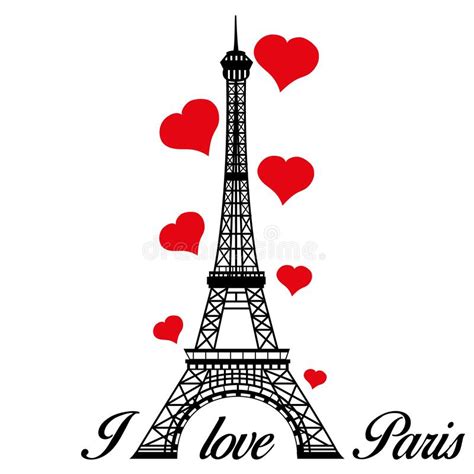 I Love Paris Eiffel Tower Emblem Of Paris Capital City Of France
