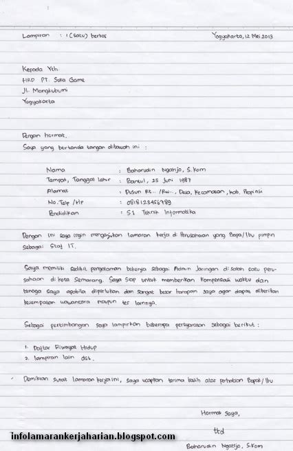 Seperti yang kita ketahui bersama bahwa kementerian hukum dan hak selanjutnya contoh surat lamaran kerja di rumah sakit tulis tangan seperti di bawah ini.(psikotes online). Contoh Jurnal Ilmiah Etika Bisnis - Warsiogx