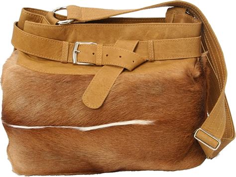 Luxury African Springbok Skin Leather Handbag Cathy Handbags