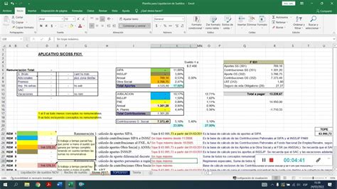 Como Calcular Una Liquidacion De Sueldo En Microsoft Excel Youtube
