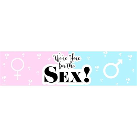 Here For The Sex Banner 4 X 1 Pop Party Supply