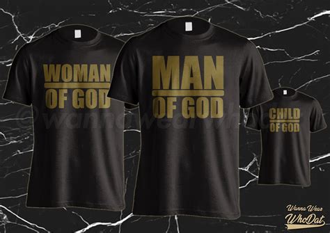 Man Of God T Shirt Christian Saint Shirt Woman Child Demario Etsy