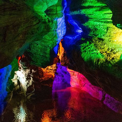 Laurel Caverns Crazy Color Lit Caves Near Pittsburgh Pa Around The