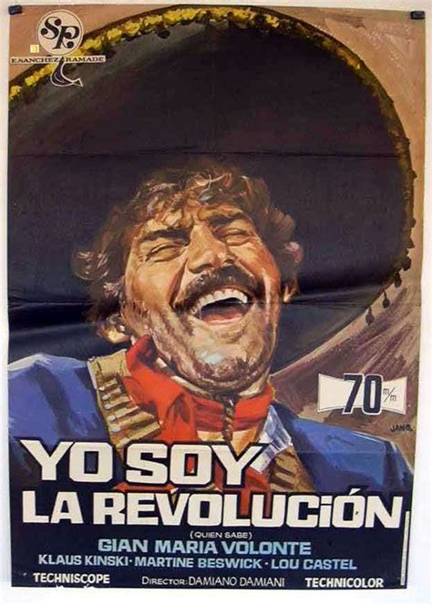 Yo Soy La Revoluci0n Movie Poster El Chuncho Quien Sabe Movie