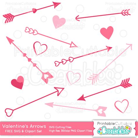 Digital Download Arrows Svg File For Cricut Valentine